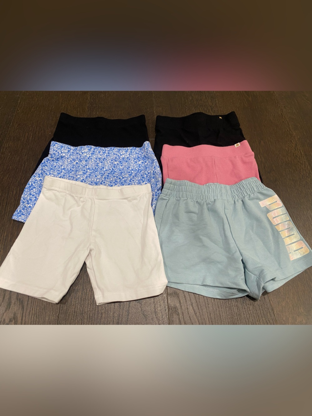 Assorted Girls' 5T Activewear Shorts Bundle, 6 Pairs, Puma, Baby Gap, Carters…